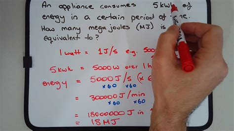 megajoule to kwh conversion.